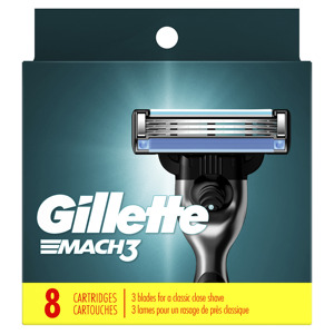 Gillette <strong>Mach</strong> <strong>3</strong> Razor <strong>Blade</strong> Refill ,Manual Razor Men , 12 Count - Product Image 4