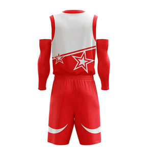 Uniforme de basket-ball imprimé sur mesure pour l'entraînement sportif porter le meilleur uniforme de basket-ball de conception pour hommes - Product Image 4