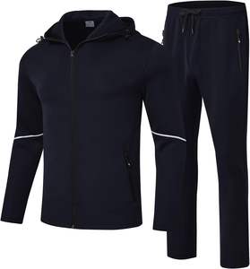 Ensemble de survêtement à capuche en deux pièces pour femmes, taille plus, vêtements de sport d'hiver, sweat-shirt respirant avec pantalon de survêtement imprimé, unisexe - Product Image 1