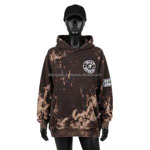 <b>Women</b> Sun Fade Hoodie GSM Cotton <b>Fleece</b> Sleeves Brown <b>Black</b> Tie Dye CustomLogo Screen Print Embroidery HeatTransfer Wash Hoodies - Product Image 1
