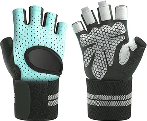 <b>Gymnastic</b> Half Fingers Weightlifting Fitness Gloves Gym Fitness Training Outdoor Workout Adjustable Wrist Wrap Non-Slip Gloves - Product Image 2