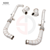 Tubo de Escape de Alto Rendimiento de Acero Inoxidable SDO con Protector Térmico y Tubo Flexible para Porsche Panamera 971 2.9T 2017-2026