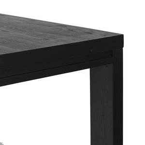 Mesa de Comedor Rectangular de Madera de Mango Maciza de 2 Pulgadas de Grosor, Acabado Negro con Acabado Arenado, Diseño Moderno y Lujoso para el Hogar, Cocina o Restaurante - Product Image 5