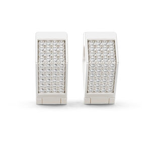 Boucles d'oreilles de mariage en or jaune 14 carats avec diamant rond de laboratoire pour femmes, cadeau de luxe certifié pour mariage ou anniversaire, élégant - Product Image 3