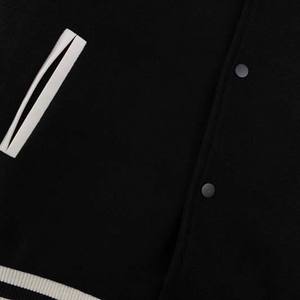 แจ็กเก็ตเบสบอลสำหรับผู้ชายเสื้อแจ็กเก็ตกันหนาวแบบลำลองปกตั้งมีหลายสี - Product Image 5