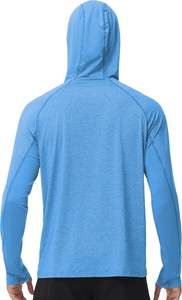 Camiseta Deportiva Unisex de Manga Larga con Protección Solar UPF 50+ Antibacteriana, 100% Poliéster, 180g, Personalizable con Diseño Frontal de Pesca - Product Image 4