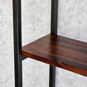 4-Tier Iron Frame Decorative Shelf 140x30x167cm Standing Type with Acacia Wood for Living Room KTB68168 - Product Image 6