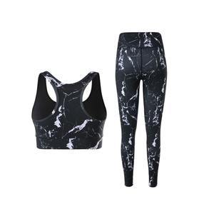 Leggings de entrenamiento de gimnasio de cintura alta a la moda, conjunto de Yoga informal para mujer en lienzo, ropa deportiva, pantalones de Yoga de entrenamiento para mujer - Product Image 5