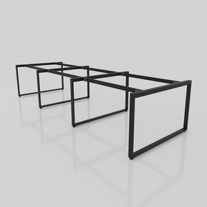Juego de Patas de Mesa de Hierro Estilo Industrial para Escritorios de 3600x1200, Ensamblaje Interconectable de 25x50mm - Product Image 1