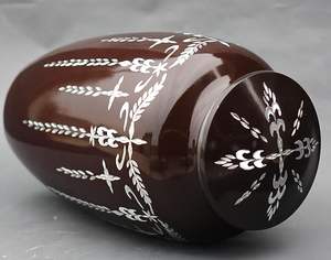 Urnas de Metal de Primera Calidad, Urnas Conmemorativas para Cenizas Humanas y de Mascotas a Precios Asequibles, Color Marrón Brillante Plateado - Product Image 4