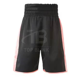 Pantalones cortos de boxeo estilo profesional 2025, ropa de entrenamiento de poliéster 100%, cierre de cintura elástica, logotipo personalizado, nombre, patrón sólido, estilo deportivo - Product Image 6