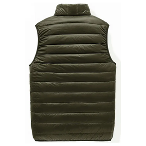 Latest Design Filled Polyester Fiber Warm Winter Fashion Ultra Light Puffer <b>Jacket</b> with Stand Collar and Front Logo for Men - Product Image 2