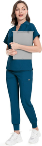High Quality Medical <b>Scrubs</b> Uniforms Sets Doctors Nurses Hospital Jogger Cotton <b>Scrub</b> Suits Wholesale <b>Plus</b> <b>Size</b> Custom 2025 - Product Image 4