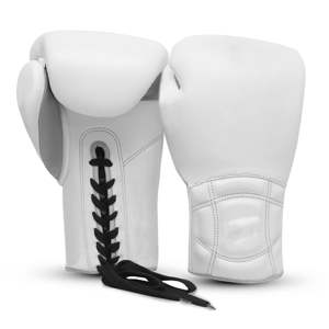 OEM Conception personnalisée Nouvelle Arrivée Doux Rembourré Super Lacé MMA Gants de formation en cuir Gants de boxe Prix raisonnable Nouveau Design - Product Image 1