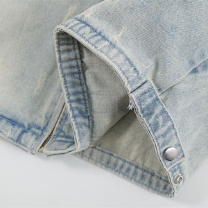 Chaqueta vaquera de moda 2025 para hombre, abrigos de alta calidad, chaqueta de trabajo vaquera, ropa de calle informal personalizada OEM - Product Image 4