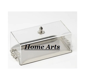 Plateau de service alimentaire en acrylique au design unique avec couvercle, forme rectangulaire, taille personnalisée, plateau à chocolats à vendre - Product Image 3