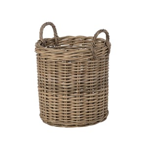Set of 3 Round Rattan <b>Baskets</b> with Handles Handmade Storage <b>Basket</b> Wholesale eco-friendly Made in Viet Nam - Product Image 3