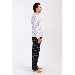 Conjunto de Pijama para Hombre CEPLI ERKEK P.SUPREM con Cuello Redondo y Manga Larga - Blanco Rojizo - Blanco Rojizo - Product Image 3