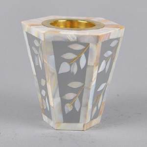 Bougeoir en nacre de meilleure qualité Bougeoir en bois de grande qualité pour la décoration de mariage - Product Image 5