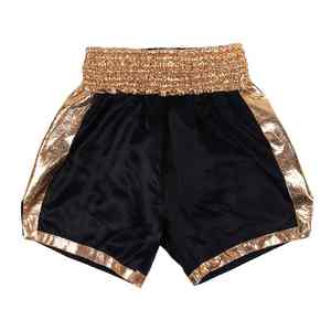 Pantalones cortos de boxeo para hombres y niños de High Street, pantalones cortos de cintura elástica teñidos lisos para Kickboxing y entrenamiento de lucha, diseño sólido Simple - Product Image 4