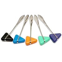 Med Impact Instruments Diagnostic Neurological Medical Percussion Hammer Manual Chrome Handle Triangular Rubber Head CE