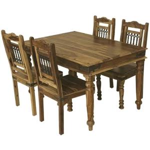 Mesa de comedor de forma Rectangular de madera de 4 plazas con 4 sillas para el hogar, hoteles, muebles de comedor de alta calidad modernos - Product Image 1