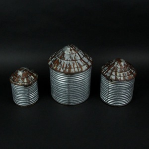 Recipiente de tapa superior abatible con estampado crudo de hoja de metal galvanizado más vendido - Product Image 3