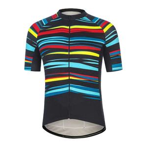 Maillot de cyclisme blanc professionnel unique pour hommes Maillot de cyclisme à fermeture éclair complète Design personnalisé Vêtements de cyclisme pour hommes Uniforme - Product Image 1
