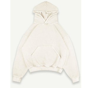 Sweat à capuche premium lourd 400GSM 100% coton Logo personnalisé OEM Streetwear Sweat à capuche pour homme femme - Product Image 1