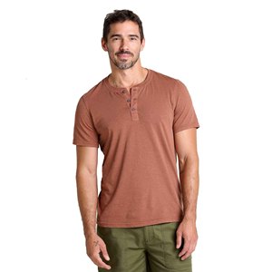 เสื้อยืดเฮนลีย์แขนสั้นสีเขียวสำหรับผู้ชาย แบบขายส่งตามสั่ง ทรงปกติ ผ้าฝ้าย สวมใส่สบาย สีพื้น คอวี ระบายอากาศได้ดี ผ้าถัก - Product Image 4