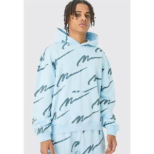 Conjunto de chándal con capucha de lana y algodón para hombre personalizado ropa deportiva para gimnasio invierno ecológica - Product Image 6