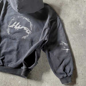 Fabricant Distressed Vintage Men Hoodie Stonewashed Oversized Hoodies High Quality Street Wear Y2K Boxy Fit Hoodie - Product Image 4