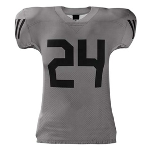 Ensembles de maillots de football américain en gros, avec lettre imprimée numérique, maillot d'entraînement de football universitaire par sublimation, style américain - Product Image 1
