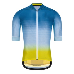 Jersey de Ciclismo para Hombre de Secado Rápido, Antibacterial, Tela SMART, Personalizado al por Mayor, Estampado en Dos Tonos, Mangas Cortas, Transpirable, OEM para Equipos - Product Image 1