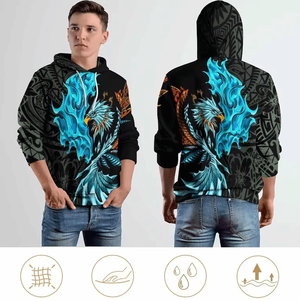 Hot New High Quality Men's Fleece Hoodies para la colección de ropa impresa por sublimación de invierno - Product Image 2