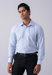 Chemise pour homme décontractée 100% coton sergé Oxford taille respirante simple boutonnage col rabattu design mode ODM automne de BD - Product Image 5
