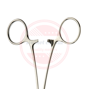 คีมหลอดเลือดแดงสแตนเลสเยอรมัน,คีมผ่าตัดมีตราสินค้าแบบตรงและโค้ง - Product Image 4