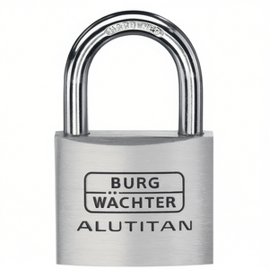 BURG-WCHTER 770 HB 30 45 Bicycle Lock Aluminum Keyed Differently Cylinder <b>Padlock</b> with 30mm Lock Body Width - Product Image 3