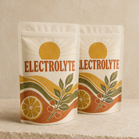 Sachet d'emballage personnalisé pour poudre d'électrolytes avec fermeture éclair, pochette alimentaire refermable pour lait et aliments pour animaux, résistant à l'humidité, couleur personnalisée