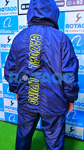 Chándal Deportivo Ligero personalizado para hombre, chaqueta cortavientos con cremallera y joggers, conjunto de tela informal para exteriores - Product Image 6