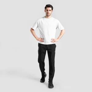 Sparta <b>Tee</b> <b>White</b> 100% Cotton 300 Grams Jersey Breathable Digital Print Solid Pattern Oversized Fitted Men's Half Sleeves T-Shirt - Product Image 4