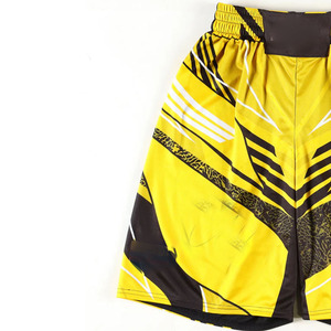 Shorts de combat MMA personnalisés avec logo sur le devant, taille élastique en satin, imperméables, respirants, séchage rapide, athlétiques - Product Image 3