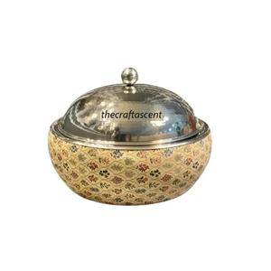 Serveur de nourriture personnalisé en métal au design arabe Casseroles chaudes et chauffe-plats Pots de service Vaisselle de mariage Pot en métal pour la cuisine - Product Image 3