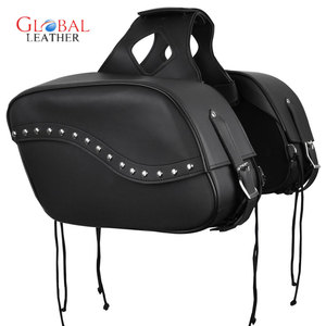 Vintage Style Women's Saddle <b>Bag</b> Genuine Leather Motorbike <b>Bag</b> with Adjustable Straps and Buckle Closure Embellished - Product Image 1