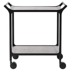 Strong Durable Metal Serving Trolley With Locking <b>Wheels</b> Perfect For Catering Buffets And Everyday Restaurant Use - Product Image 1
