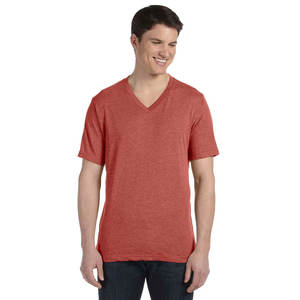 Camisetas Suaves de Cuello en V para Hombre, Camisetas de Manga Corta, Camisetas Deportivas Informales de Algodón con Cuello Redondo - Product Image 1