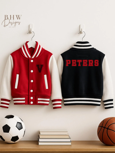 Chaqueta Letterman de Lana para Niños de Secado Rápido para Invierno, Chaqueta Letterman para Hombre de la Mejor Calidad Hecha a Medida, Rellena de Algodón Estándar - Product Image 4