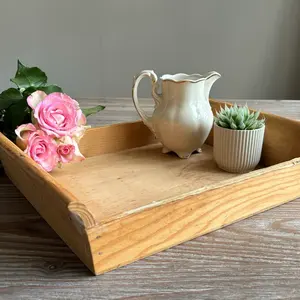 Bandeja de madera rústica pulida hecha a mano de madera de mango, tabla de charcutería de madera Natural para cocina, decoración del hogar - Product Image 1