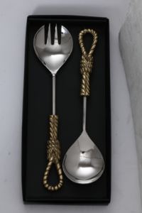 Unique Rope Knot Design Handle Of 2 <b>Flatware</b> Stainless Cutlery Se For gift With Highest Quality At Whole sale rate - Product Image 2