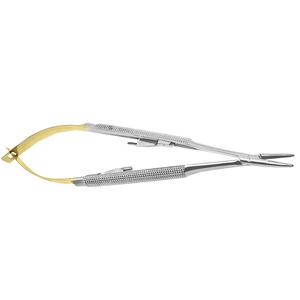 Castroviejo ที่ใส่เข็มสแตนเลสพร้อมปลายโค้ง TC 14ซม. ชุดเครื่องมือผ่าตัดด้วยมือ - Product Image 4